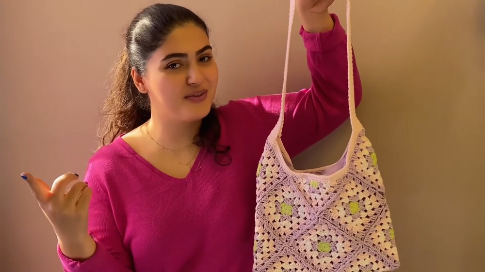 Granny Square Tote Bag Crochet Tutorial 2