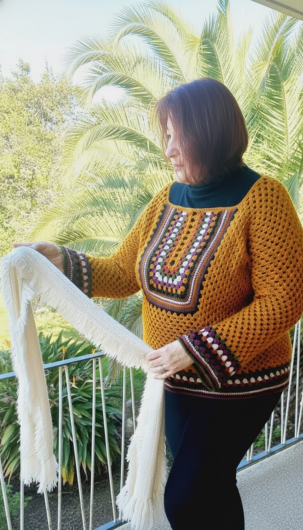 Retro Granny Square Sweater Crochet Tutorial 2