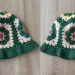 African Flower Granny Square Bucket Hat Tutorial 1