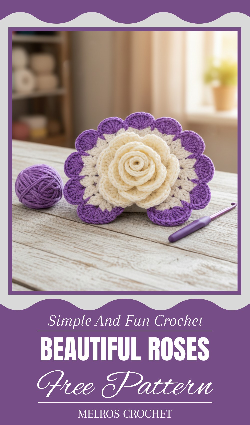 Beautiful And Delicate Crochet Roses