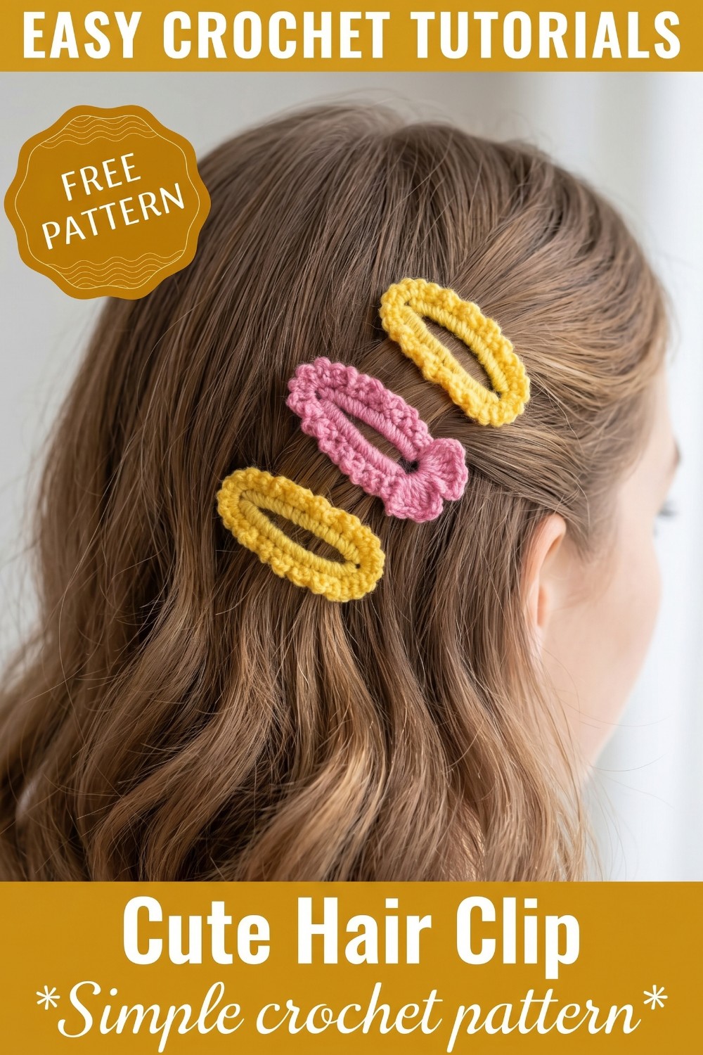 Boho-Inspired Crochet Hair Clip Pattern for Free-Spirited Styles
