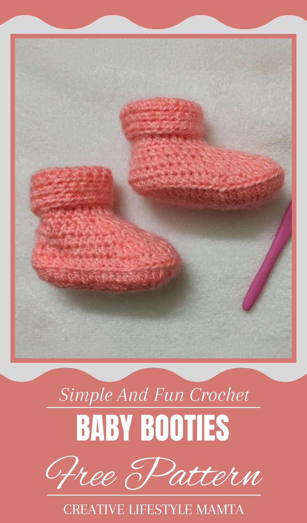 Crochet Baby Booties Pattern