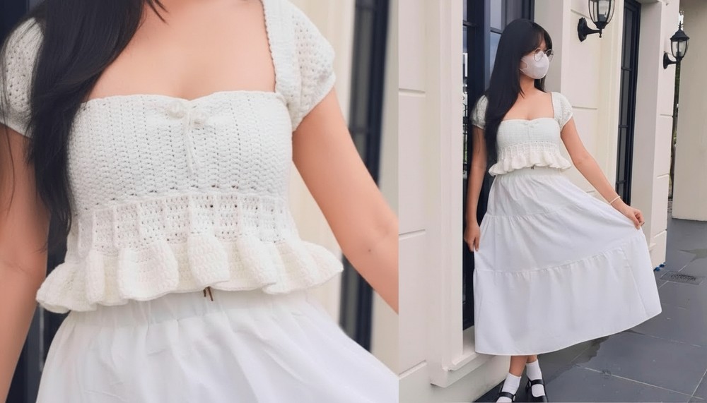 Crochet Babydoll Top Pattern 1