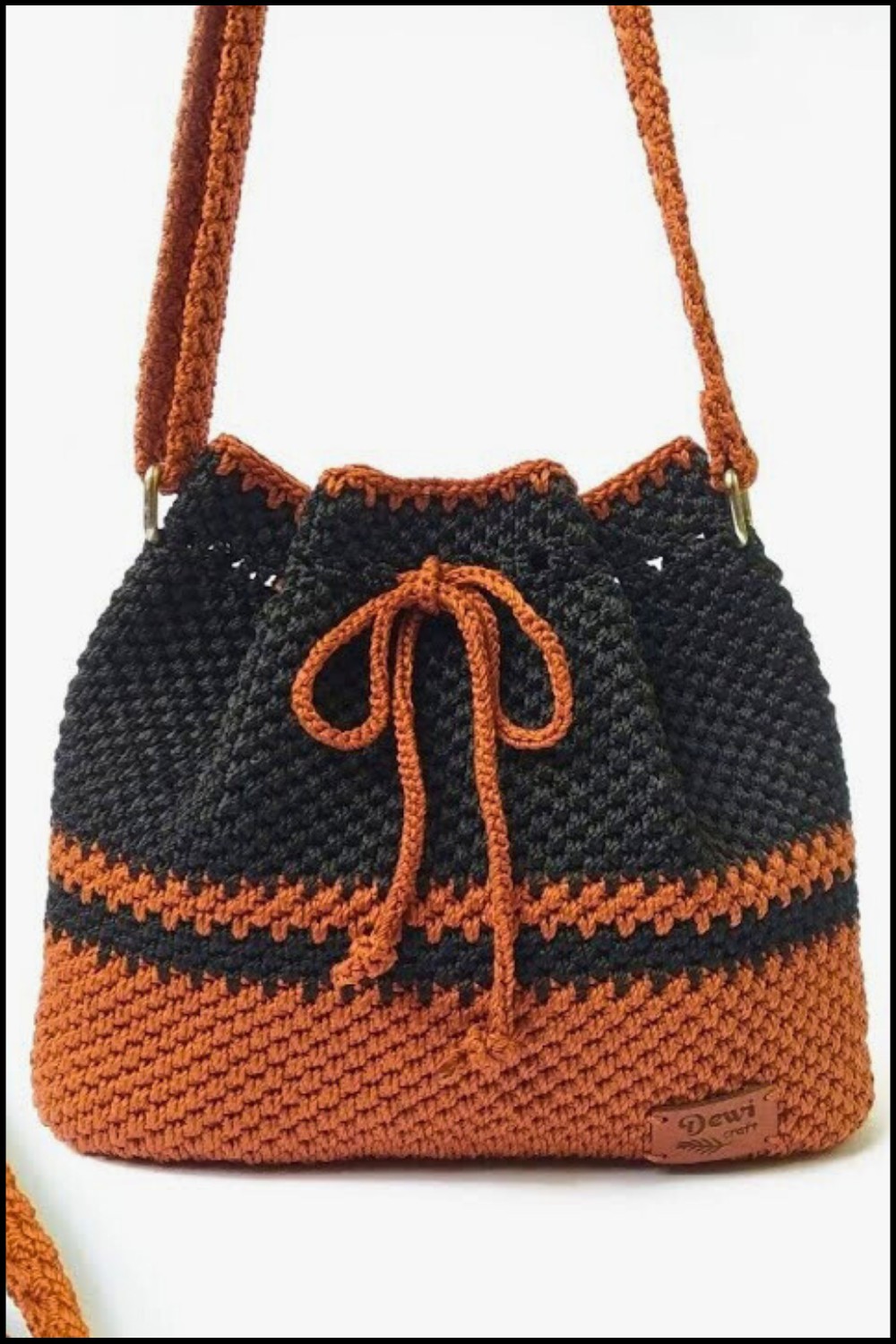 Crochet Beautiful Drawstring Bag 2