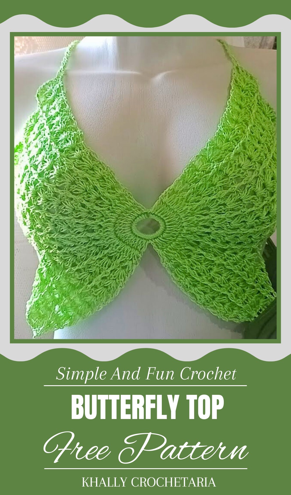 Crochet Butterfly Top Pattern