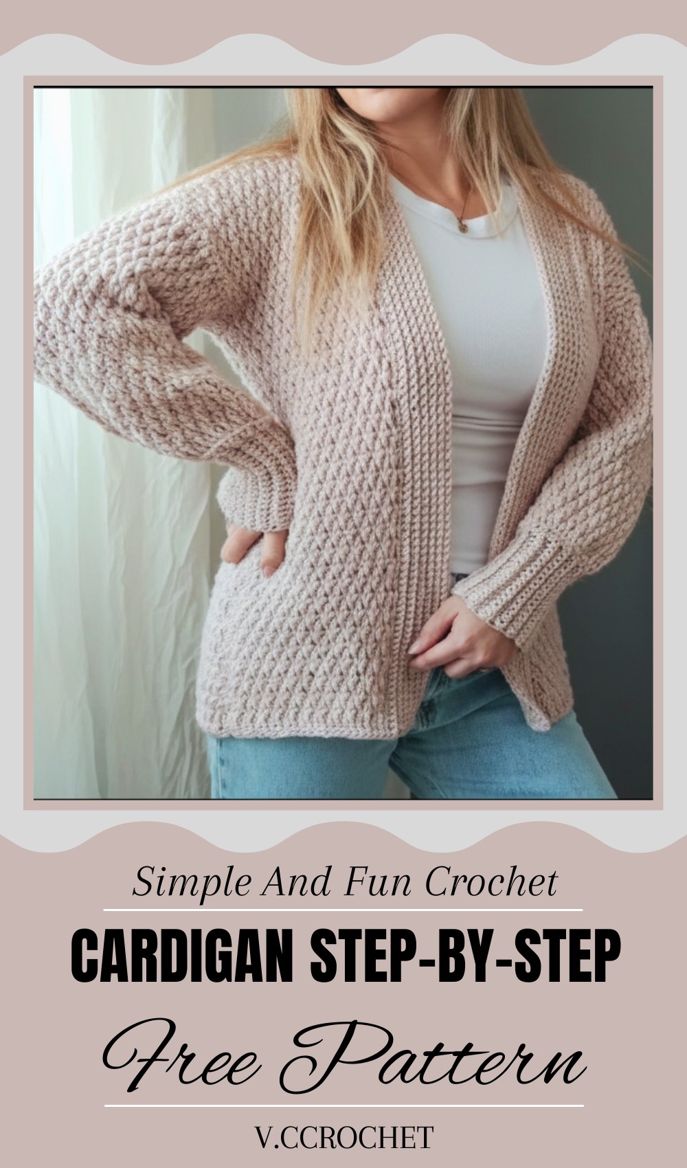 Crochet Cardigan Step-by-step Tutorial