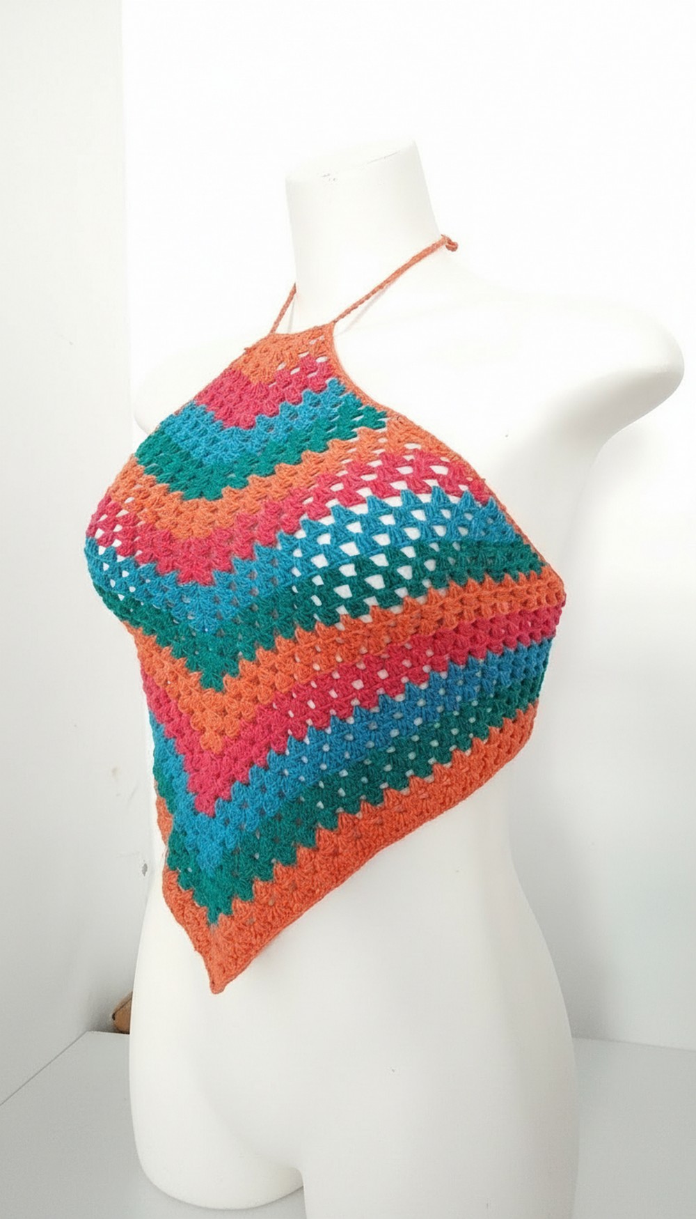 Crochet Colorful Halter Top Pattern 2