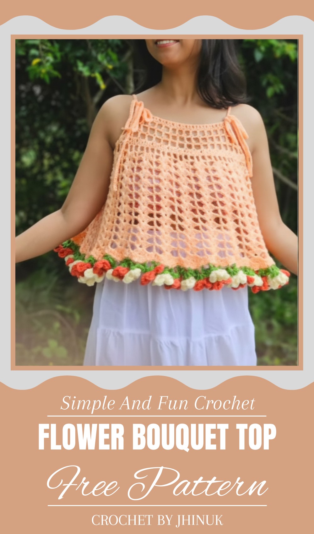 Crochet Flower Bouquet Top Pattern