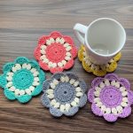Crochet Flower Coaster Pattern 2