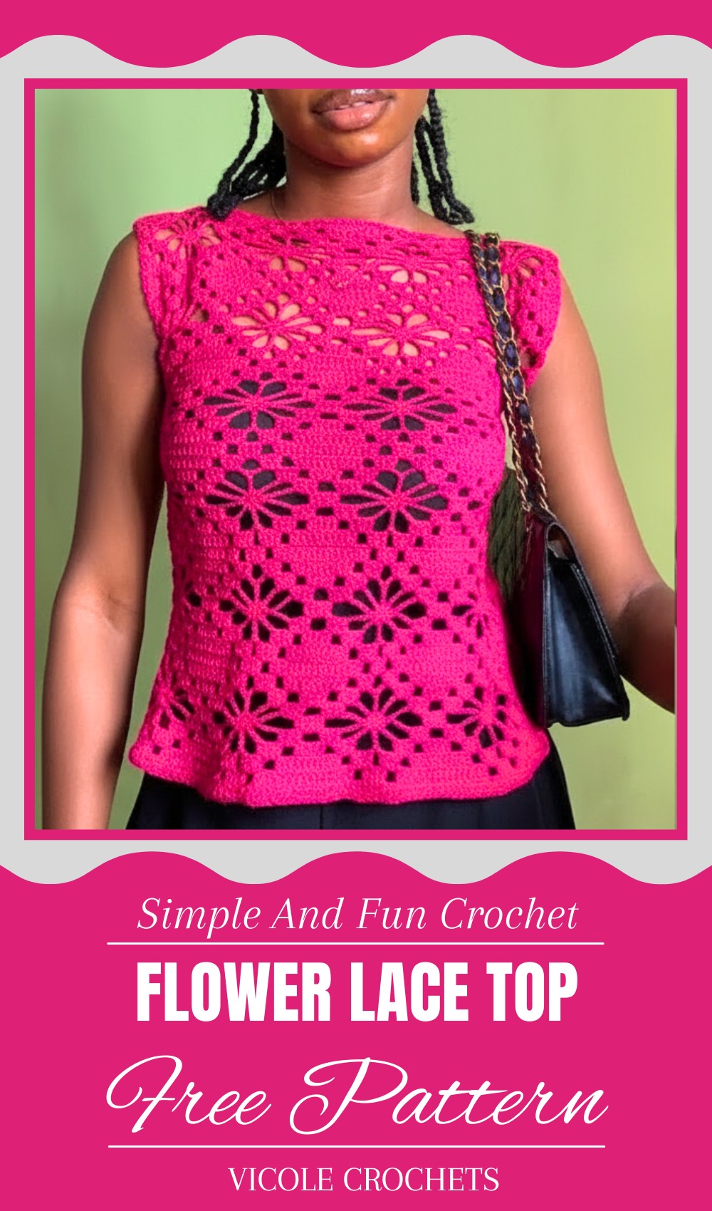 Crochet Flower Lace Top Pattern