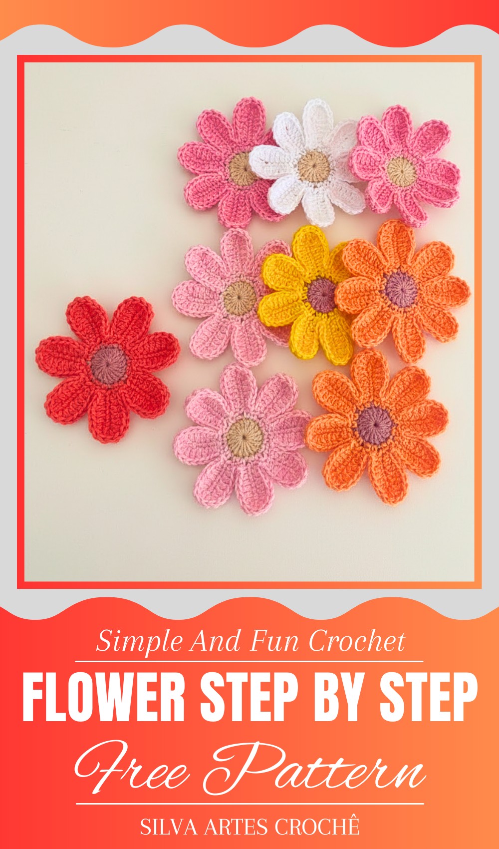 Crochet Flower Tutorial Step By Step