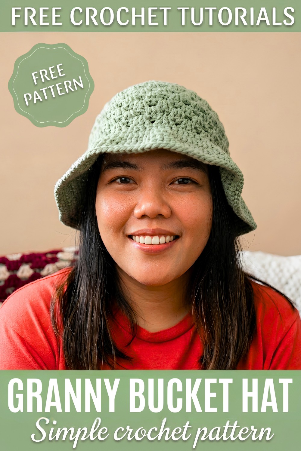 Crochet Granny Bucket Hat