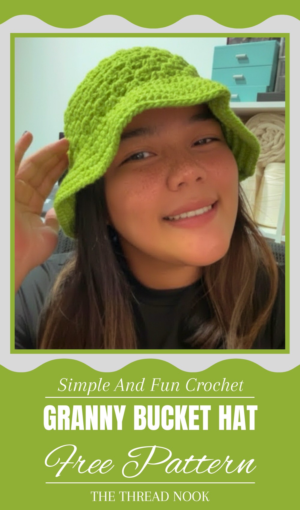 Crochet Granny Bucket Hat Easy Tutorial