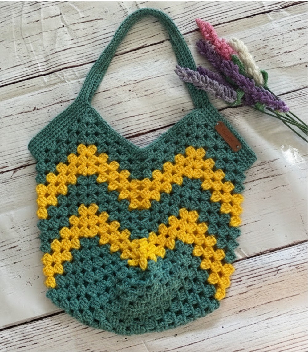 Crochet Granny Square Bag Pattern 2