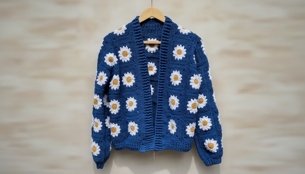Crochet Granny Square Cardigan 1