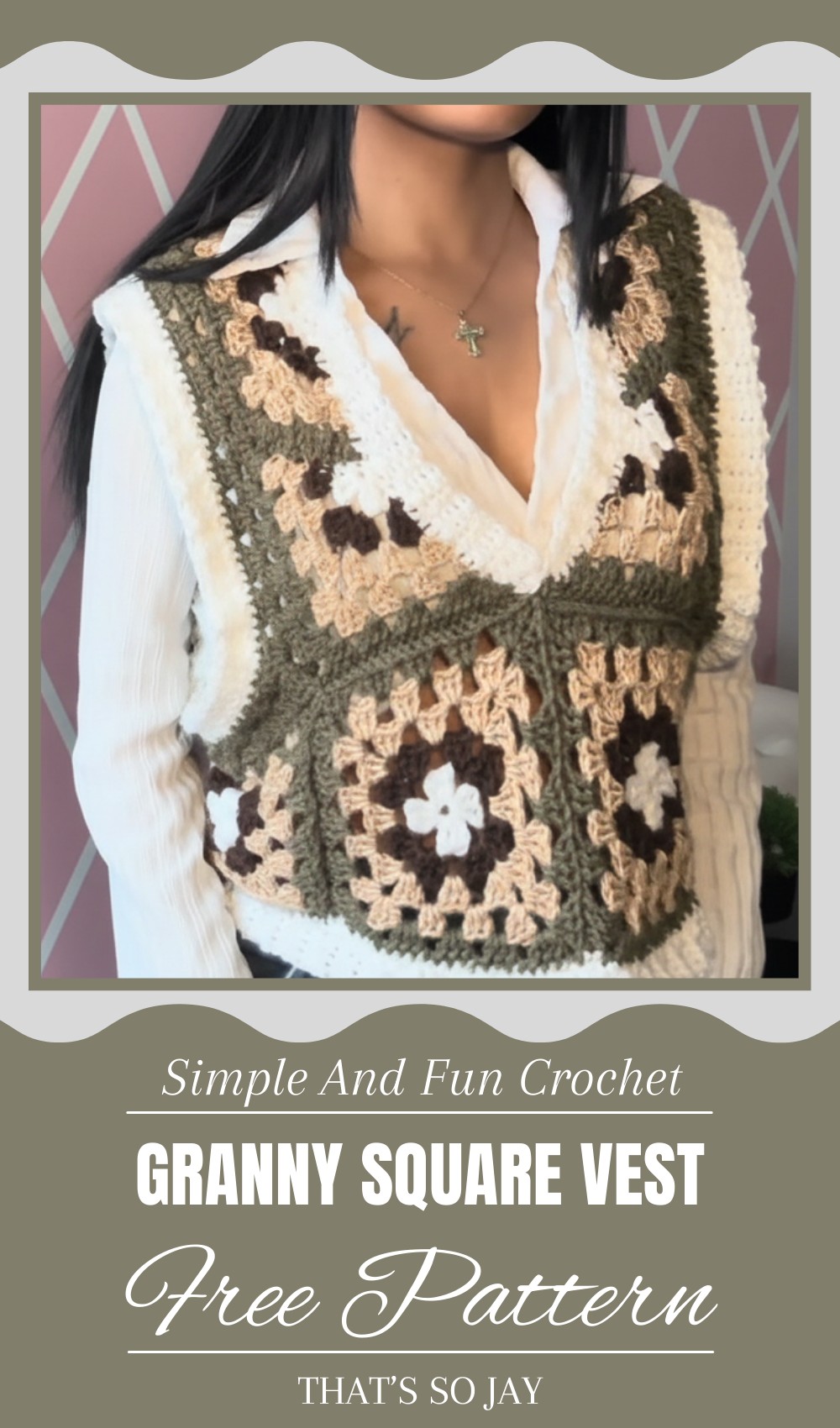 Crochet Granny Square Vest Tutorial