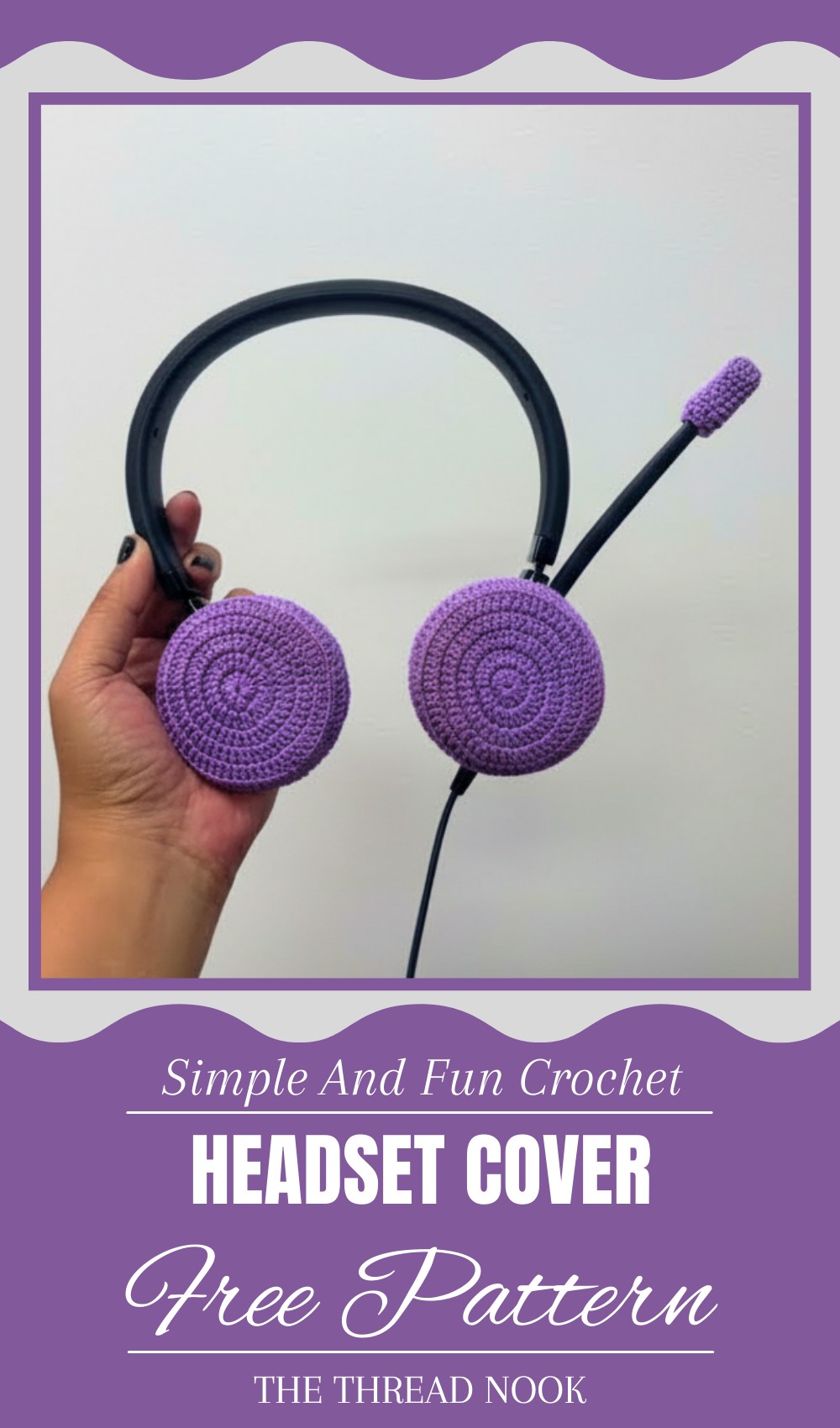 Crochet Headset Cover Step By Step Tutorial