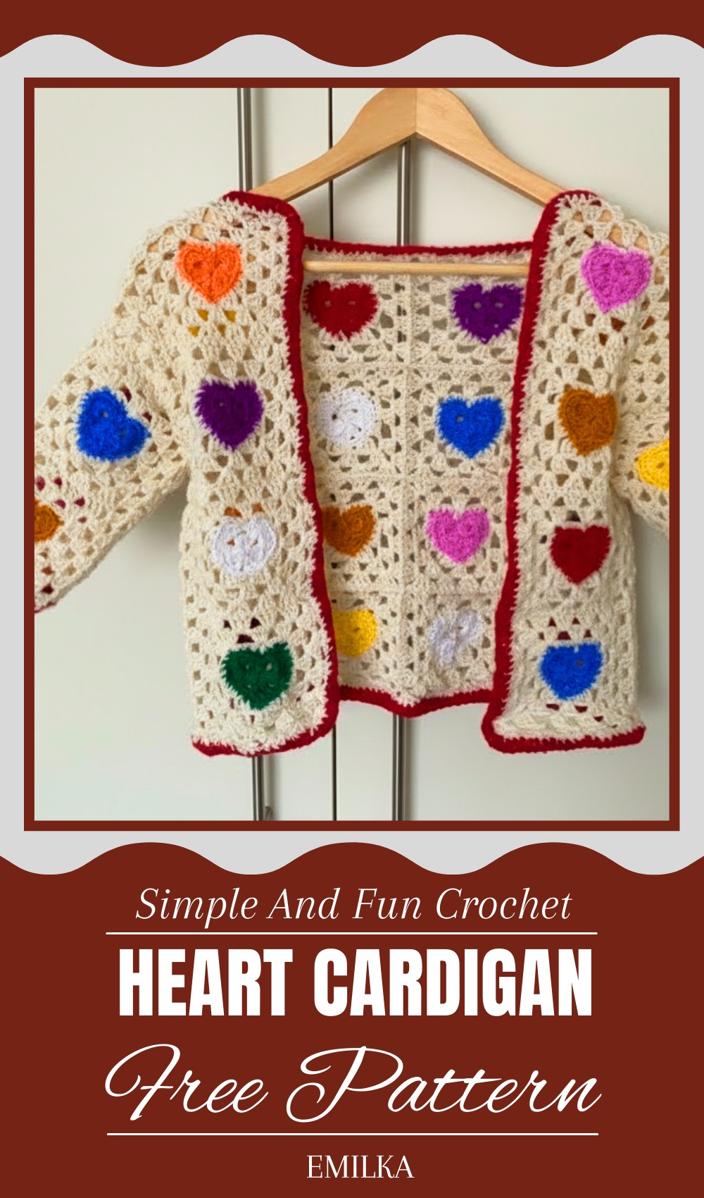 Crochet Heart Cardigan Tutorial