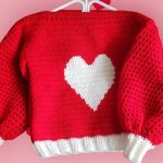 Crochet Heart Sweater Pattern 1
