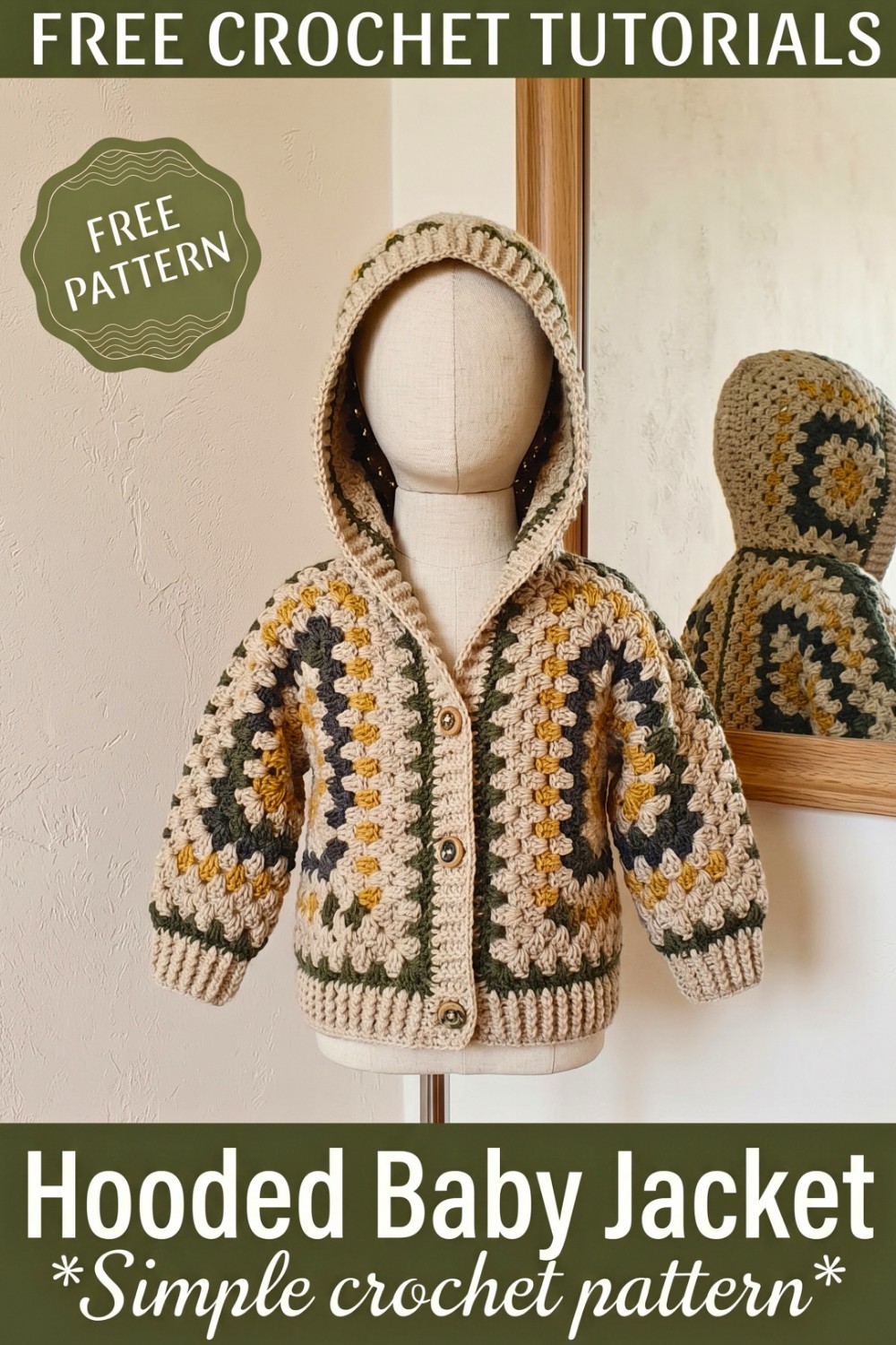Crochet Hooded Baby Jacket Pattern