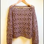 Crochet Lacy Sweater Pattern 1