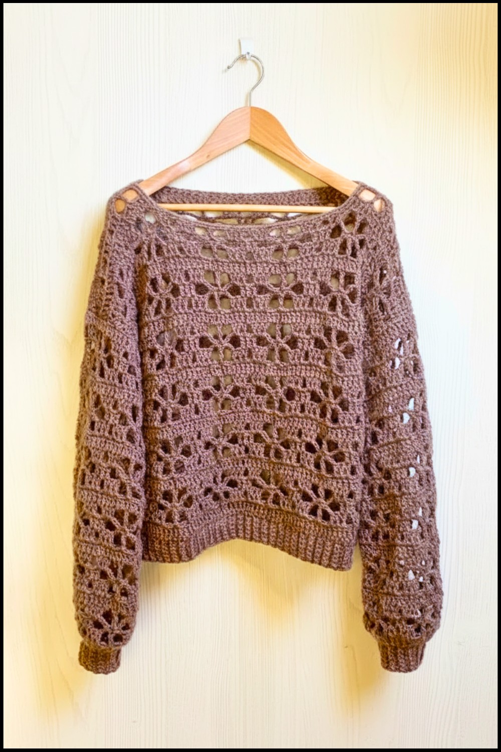 Crochet Lacy Sweater Pattern 1