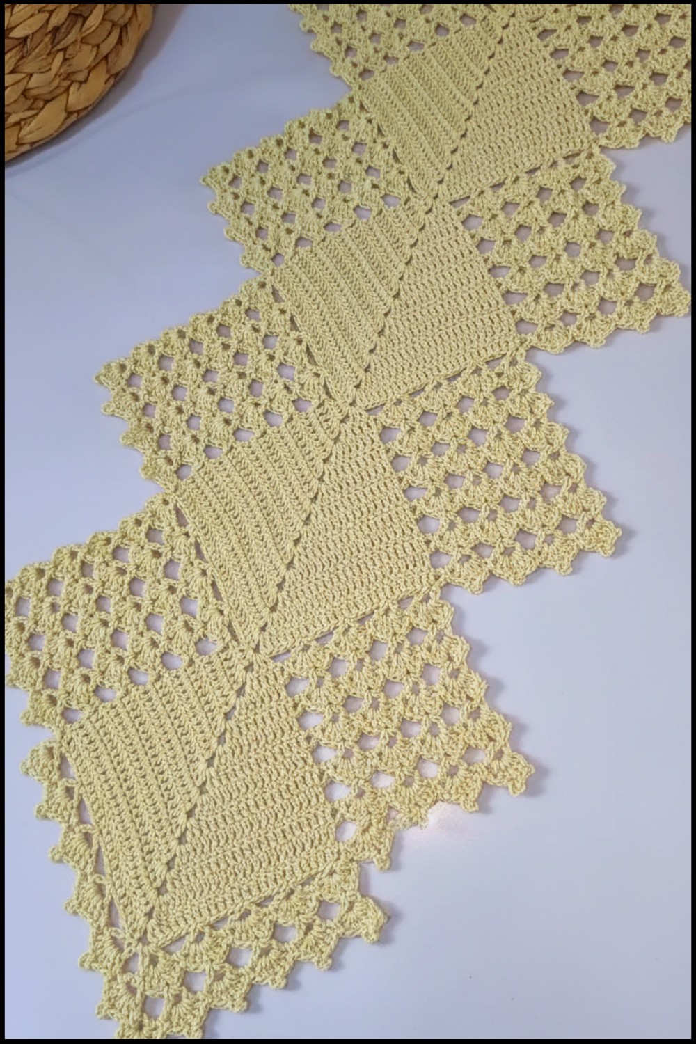Crochet Long Table Runner Pattern 1