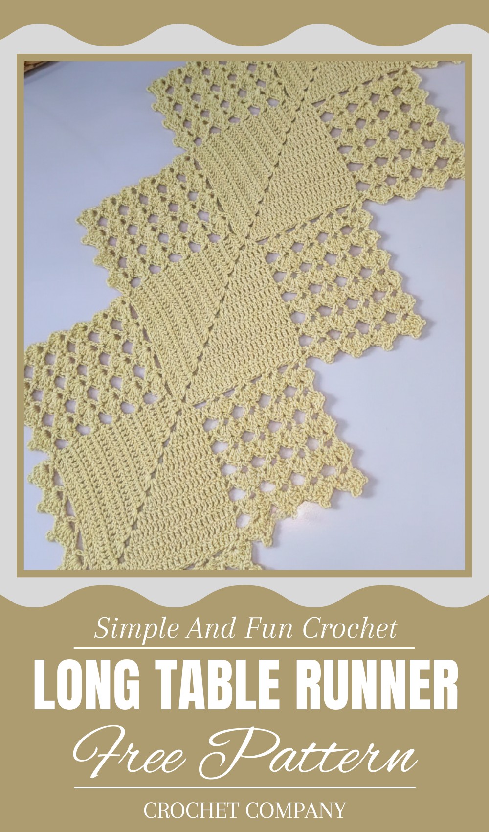 Crochet Long Table Runner Pattern