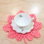 Crochet Maple Leaf Cup Mat Pattern 2
