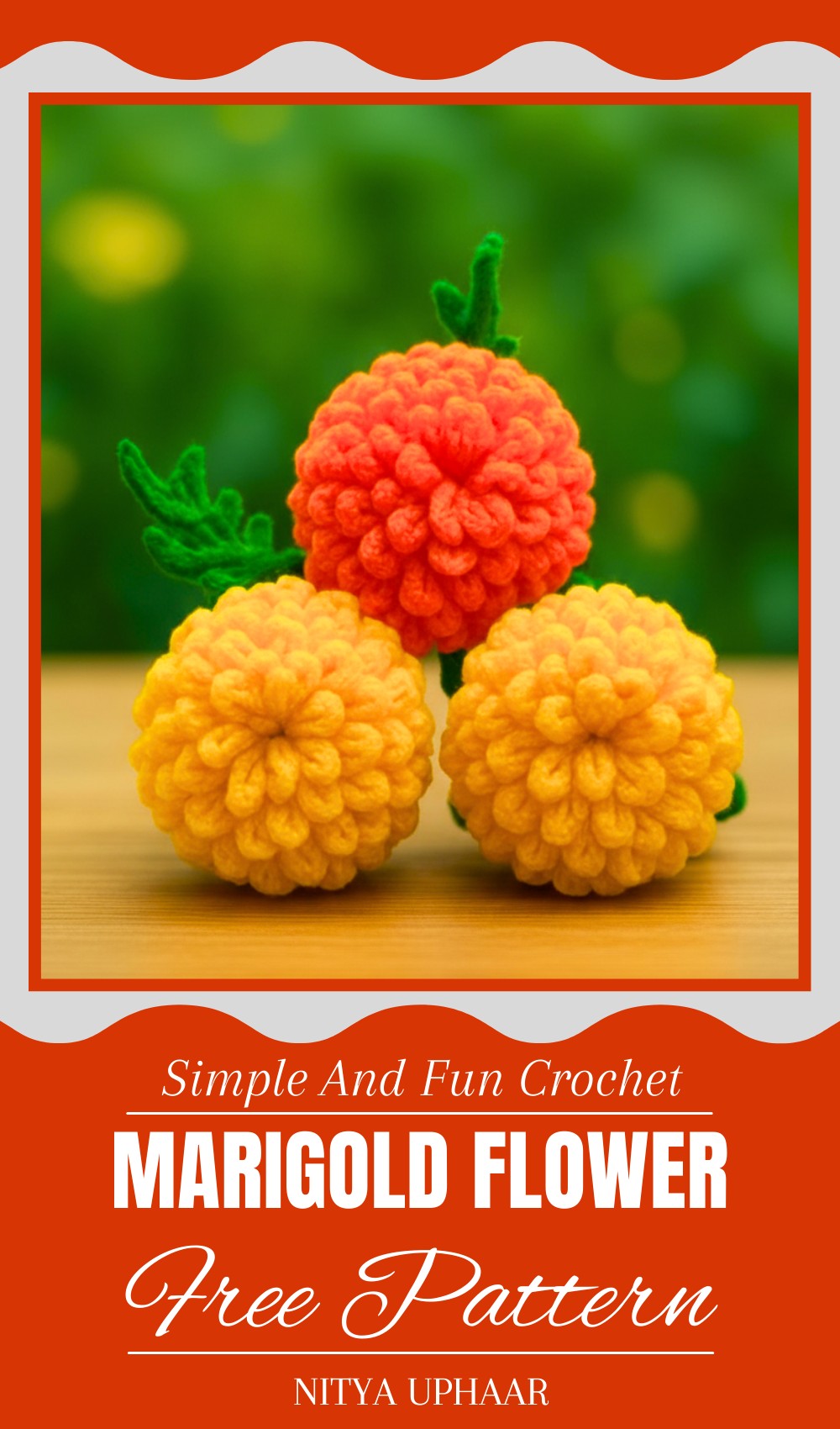 Crochet Marigold Flower