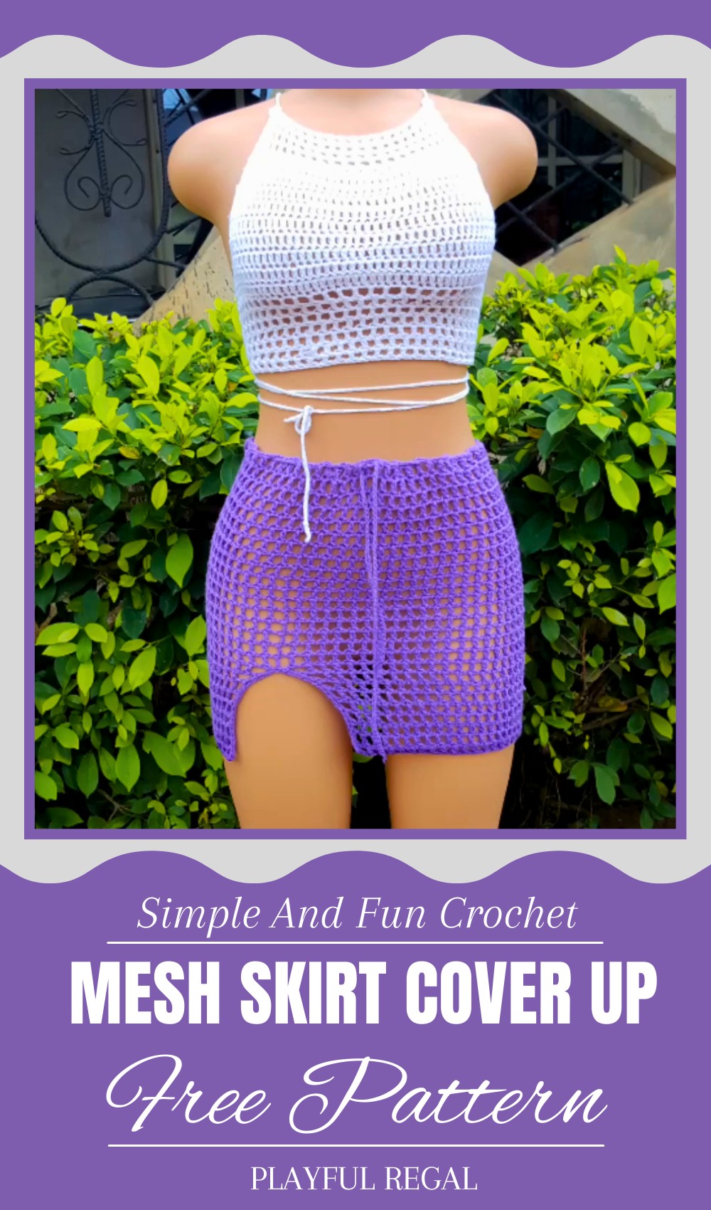 Crochet Mesh Skirt Cover Up Tutorial