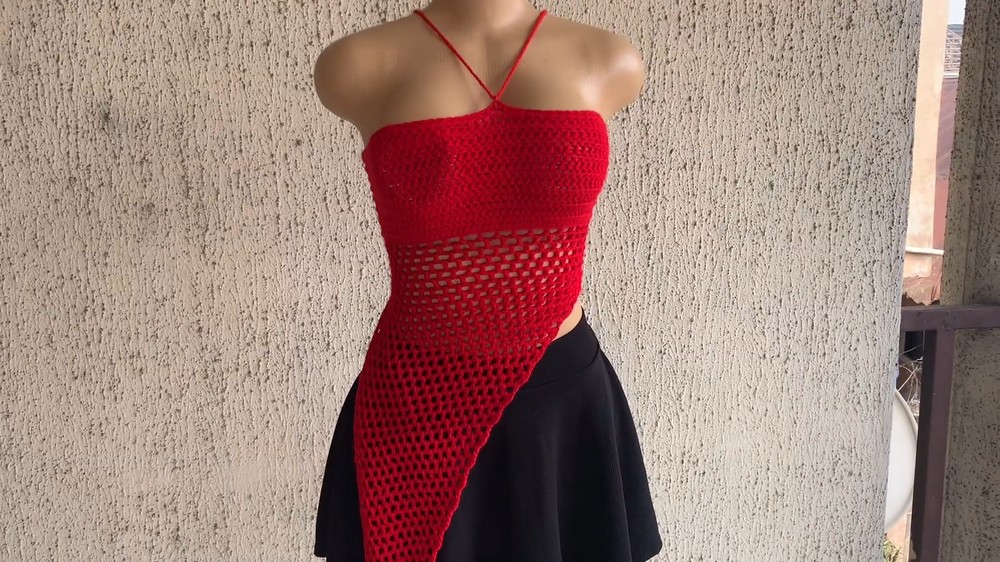 Crochet Mesh Summer Top Tutorial 1