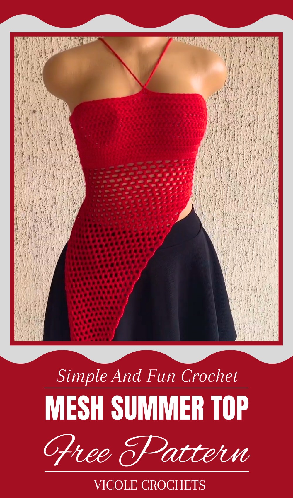 Crochet Mesh Summer Top Tutorial