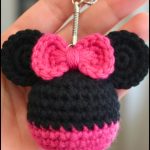 Crochet Mickey Mouse Keychain 1