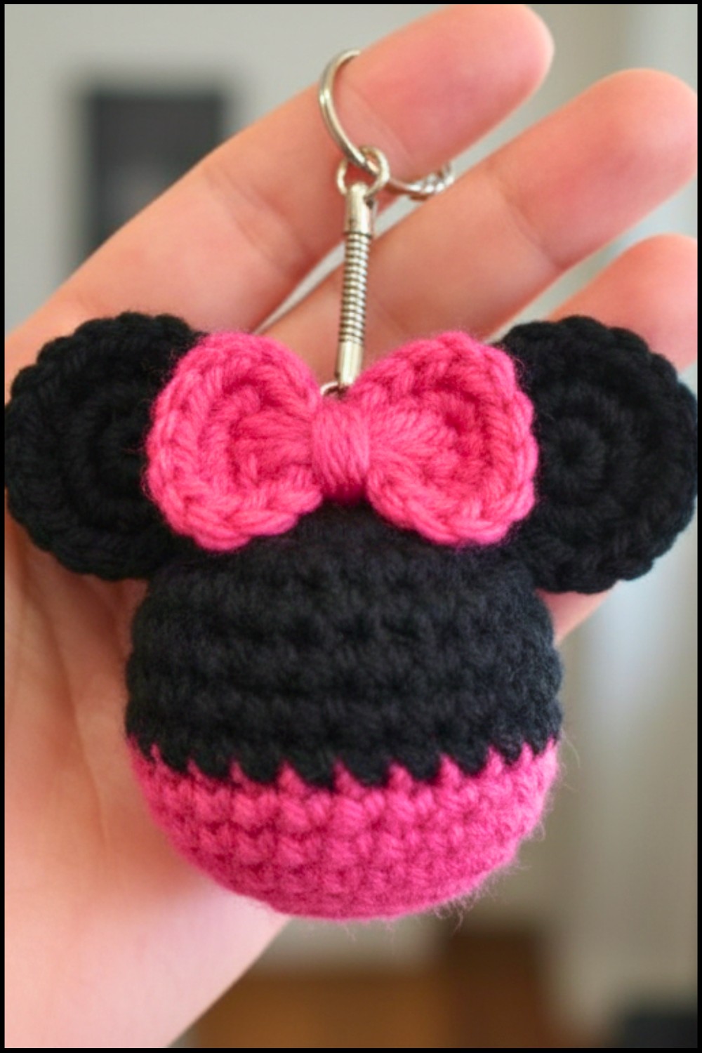 Crochet Mickey Mouse Keychain 1