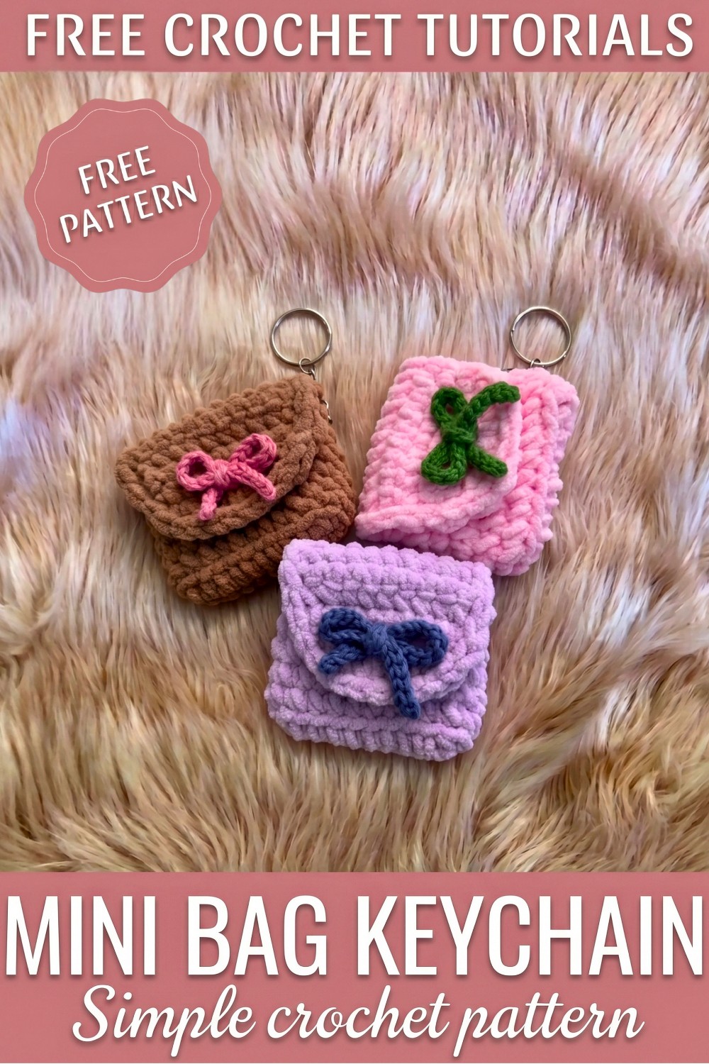 Crochet Mini Bag Keychain Pattern