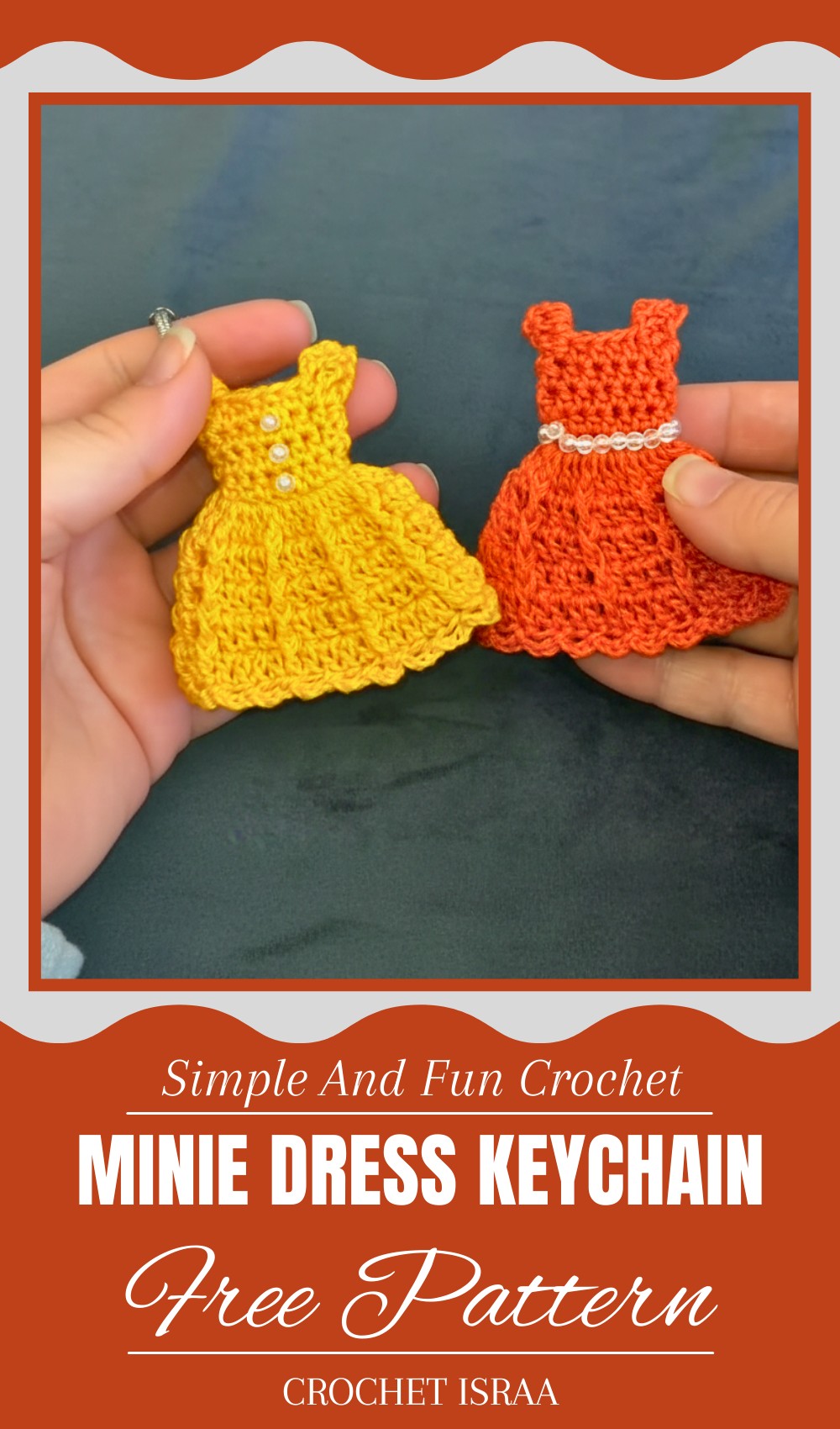 Crochet Minie Dress Keychain