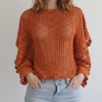 Crochet Off-the-shoulder Blouse Pattern 1