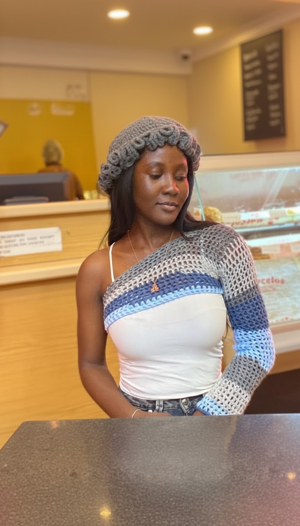 Crochet One Hand Shrug Pattern 4