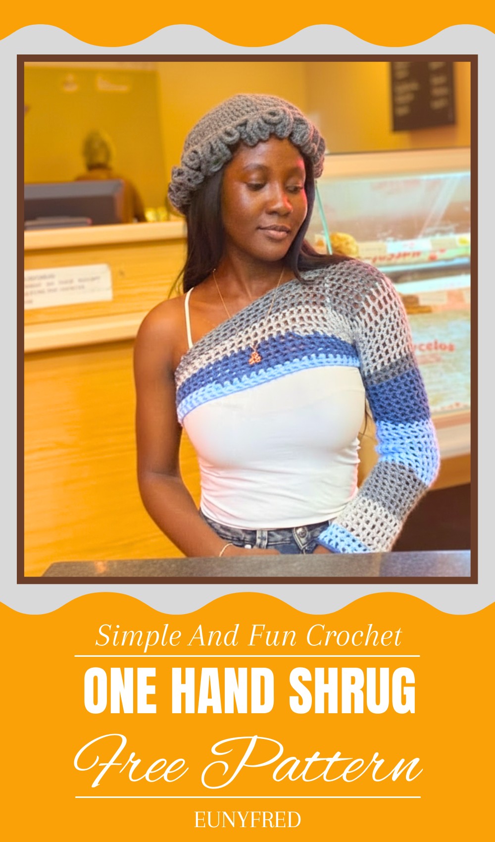 Crochet One Hand Shrug Pattern