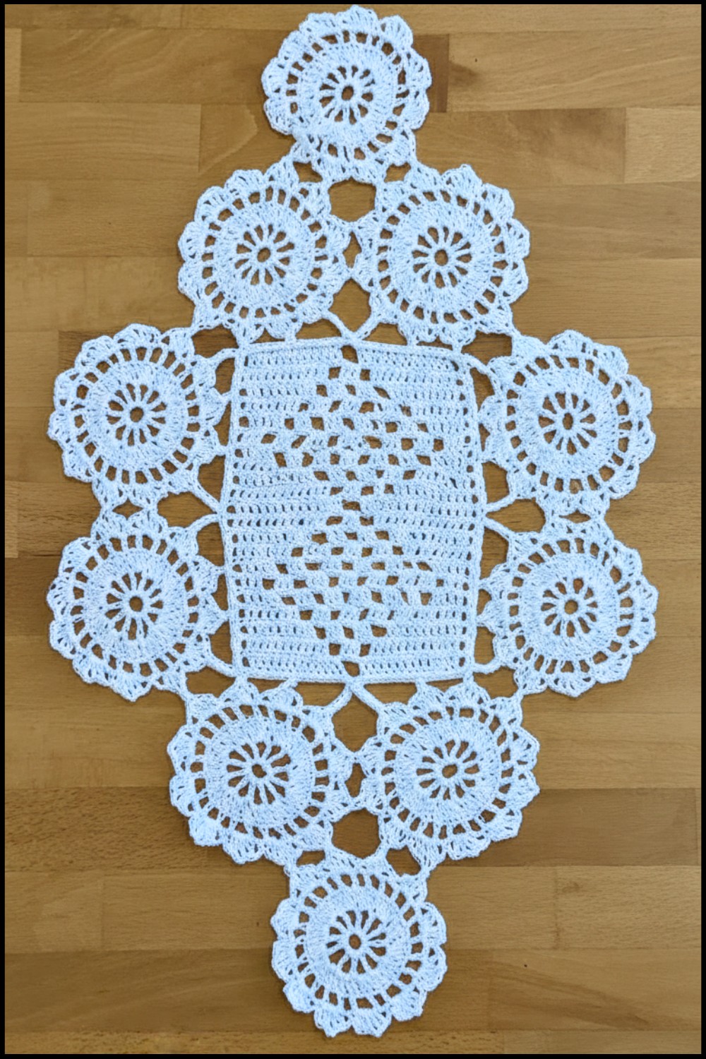 Crochet Oval Doily Pattern 1