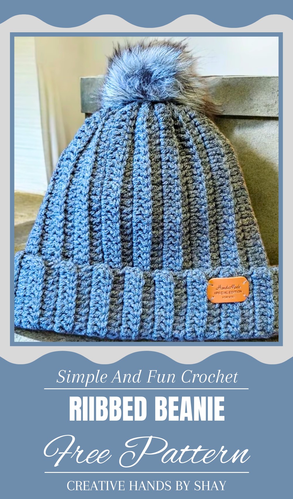 Crochet Riibbed Beanie Pattern