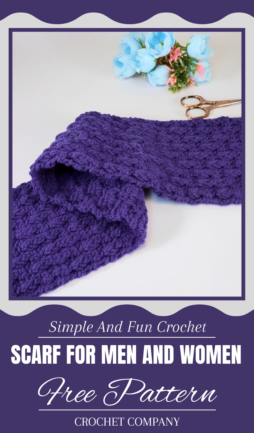 Crochet Scarf For Men And Women