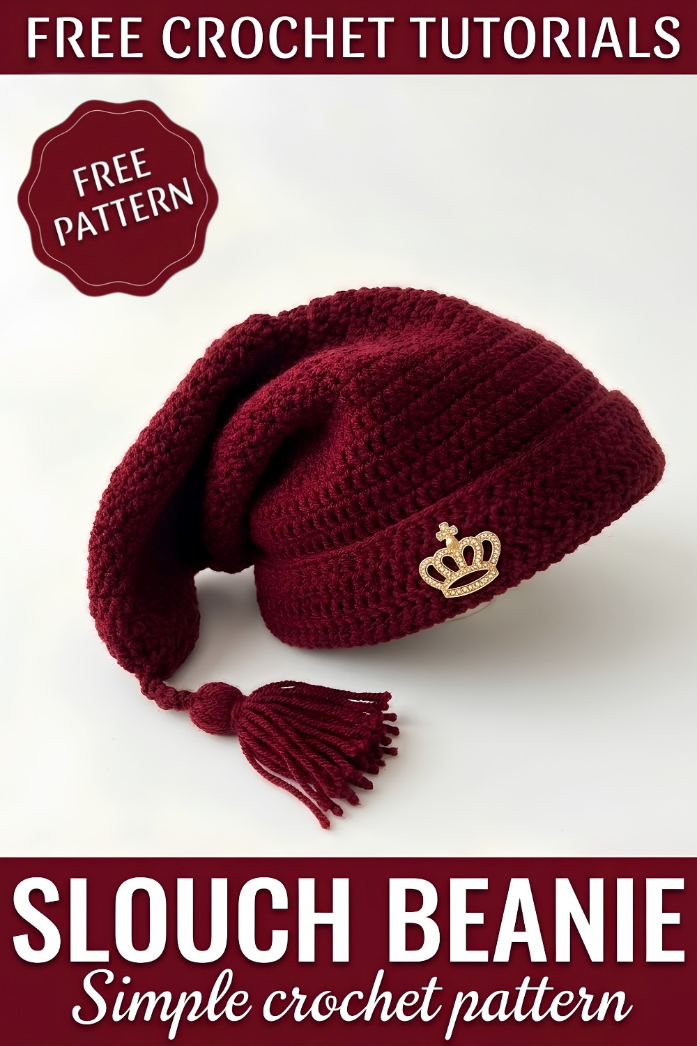 Crochet Slouch Beanie Pattern