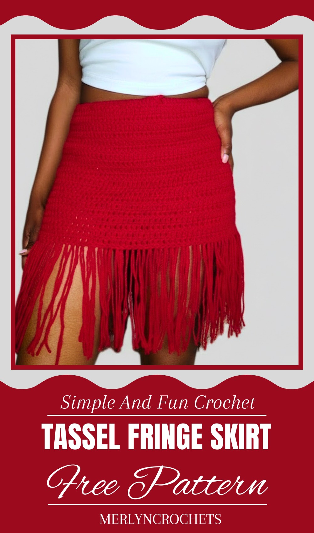Crochet Tassel Fringe Skirt Tutorial