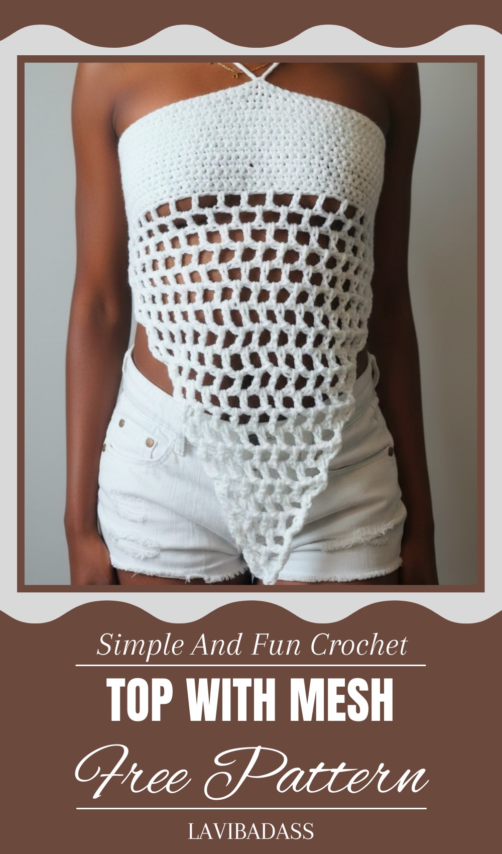 Crochet Top With Mesh Pattern
