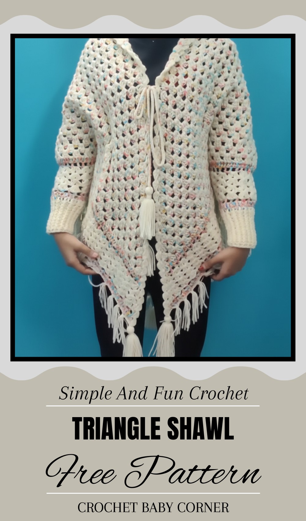 Crochet Triangle Shawl Tutorial