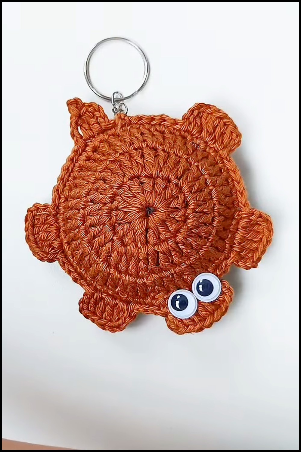 Crochet Turtle Keychain Pattern 12