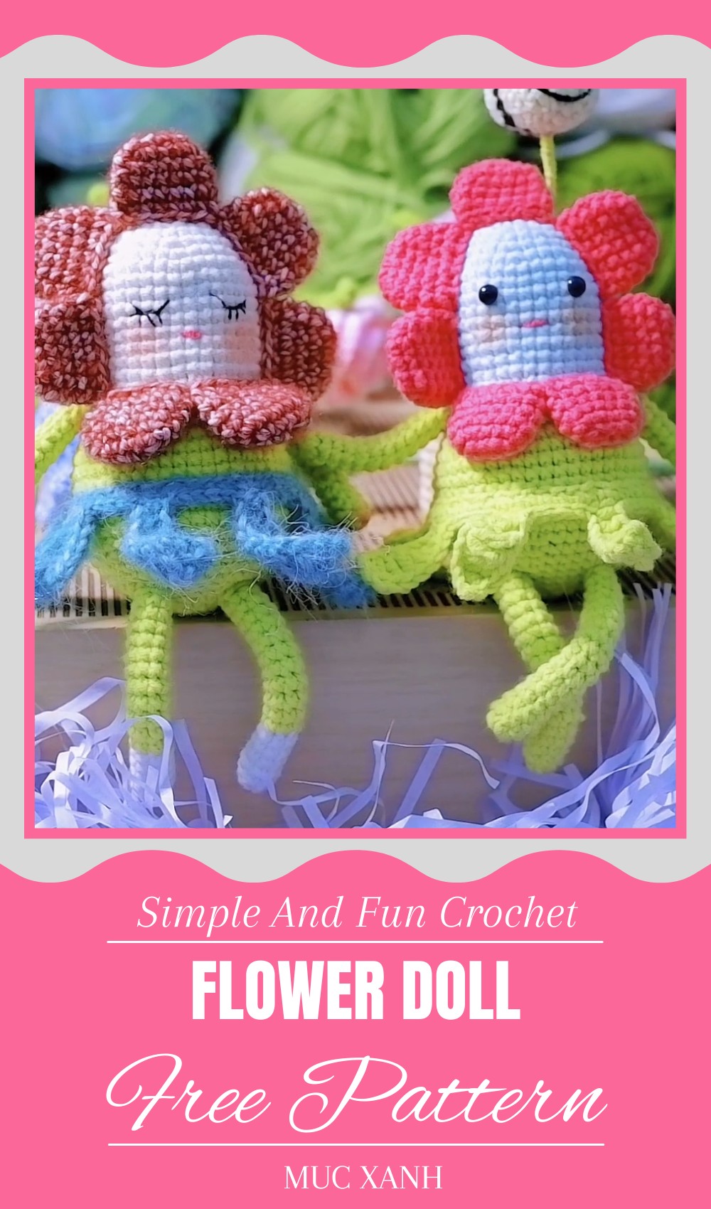 Crochet Tutorial How To Make Flower Doll