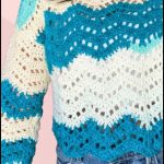 Crochet Wave Stitch Mesh Sweater Tutorial 2
